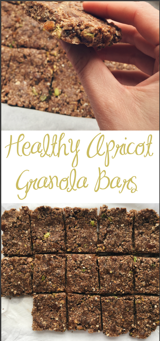 These healthy apricot granola bars are so quick and easy to make and require no baking. They can be a quick snack throughout the day or a quick and easy breakfast to start your day. Made with whole ingredients, this is the perfect snack for all ages and have an autumn twist.